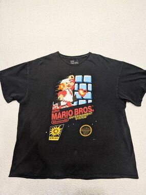 Super Mario Bros Nintendo Graphic Tee Men’s 2XL